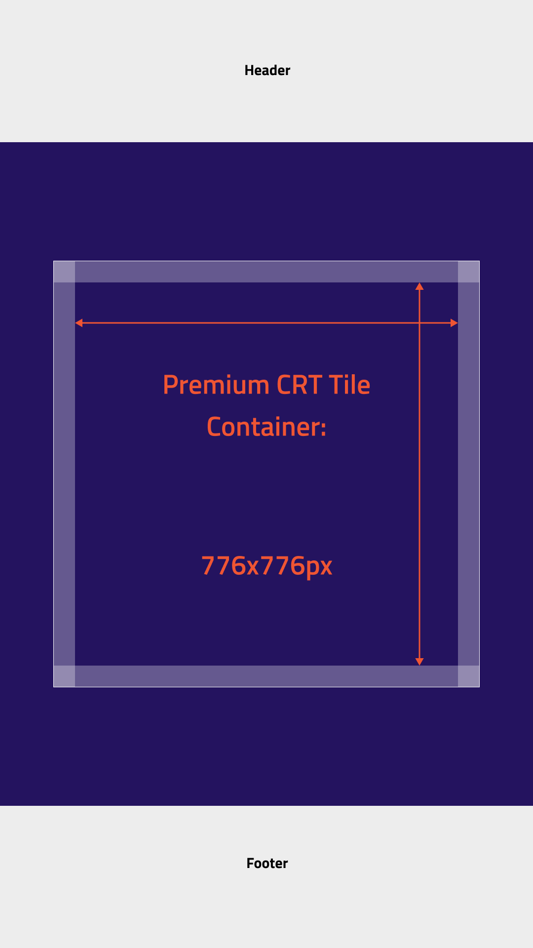 Tile container — Premium CRT Tile Container 776x776px